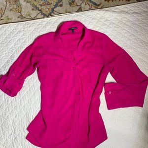 Bright pink blouse